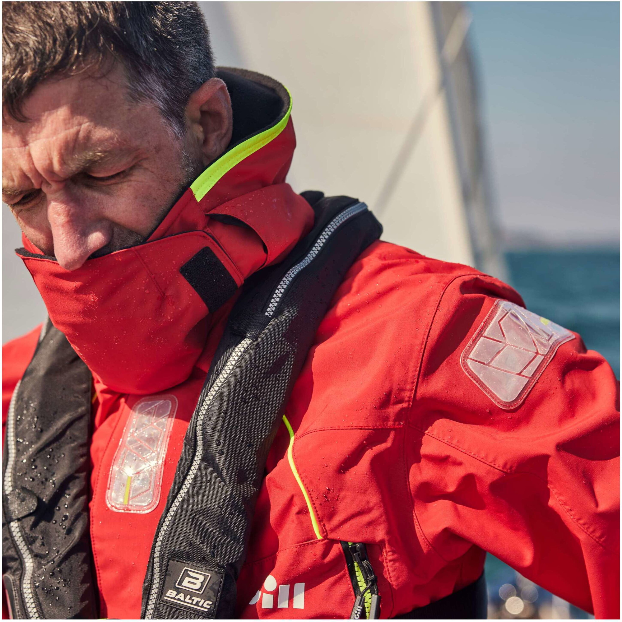 2026 Gill Mens OS2 Offshore Jacket OS26J - Red